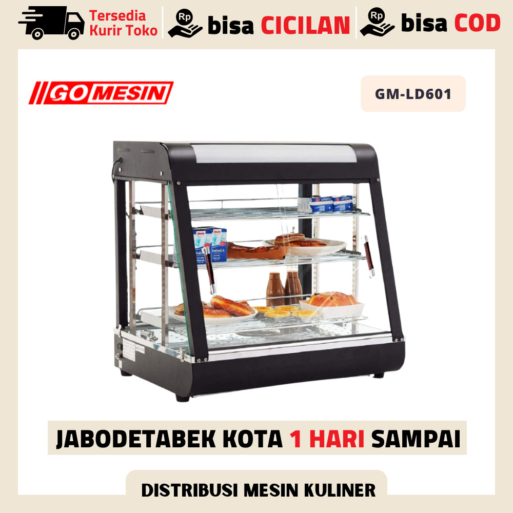 Etalase Makanan GOMESIN GM-LD-601 Penghangat Makanan Original