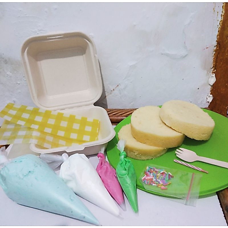 [D12cm] Dekor sendiri | DIY cake | Bento cake jakarta | Korean cake [Baca Deskripsi]