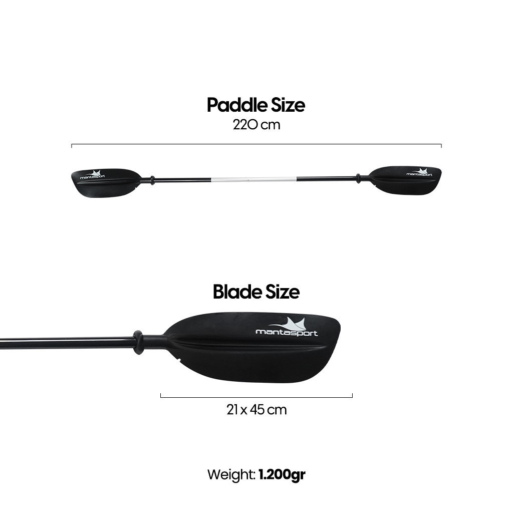 Mantasport Basic Paddle Dayung Kayak Perahu Canoe