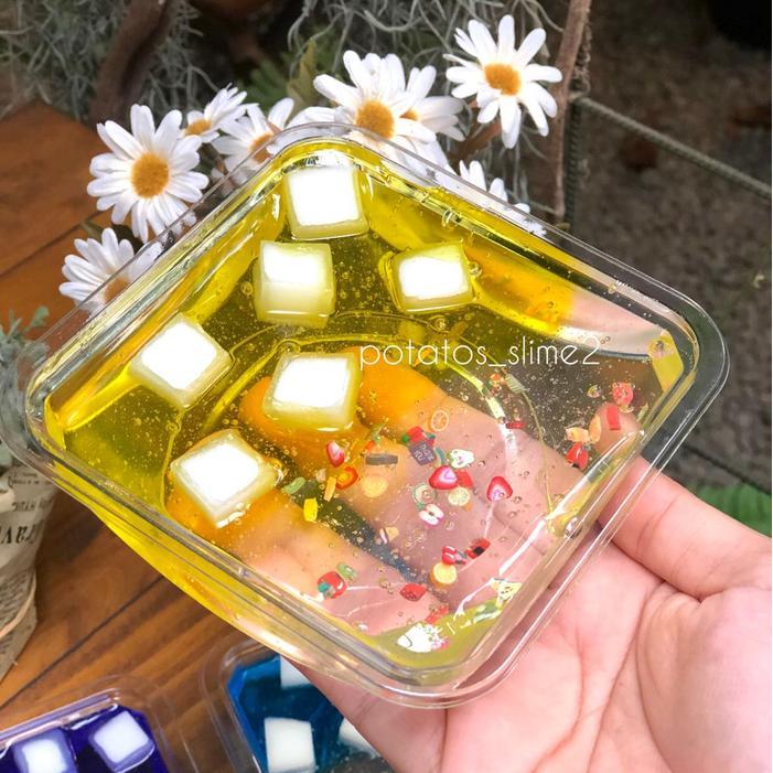 Jely Cube Slime PotatosSlime - Biru