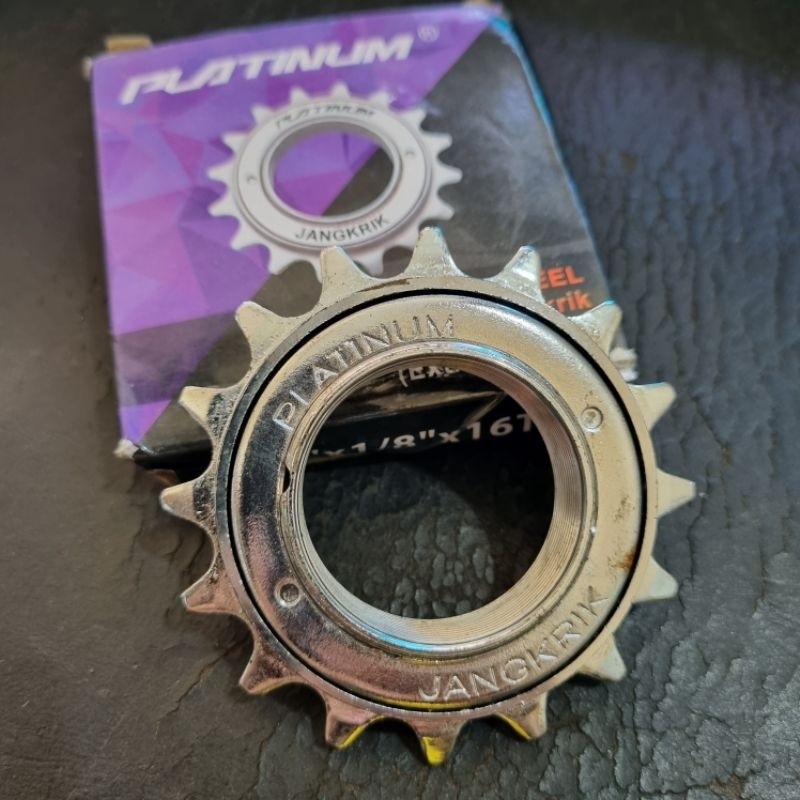 Freewheel jangkrik bmx fixie 16T jangkrik krome
