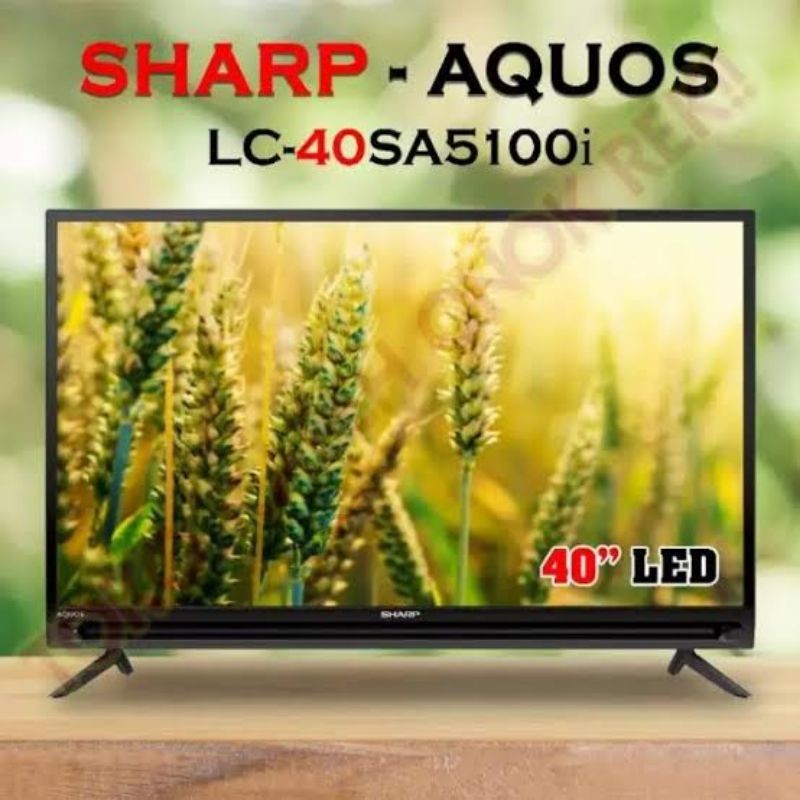 ll LED TV SHARP LC 40SA5100I AQUOS 40 IN INCH " GARANSI RESMI FULL HD HDMI USB MOVIE MUSIC PICTURE