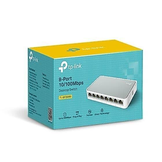 Tp-Link 8-Port Switch Hub Tl-Sf1008D Sf 1008 D 1008D