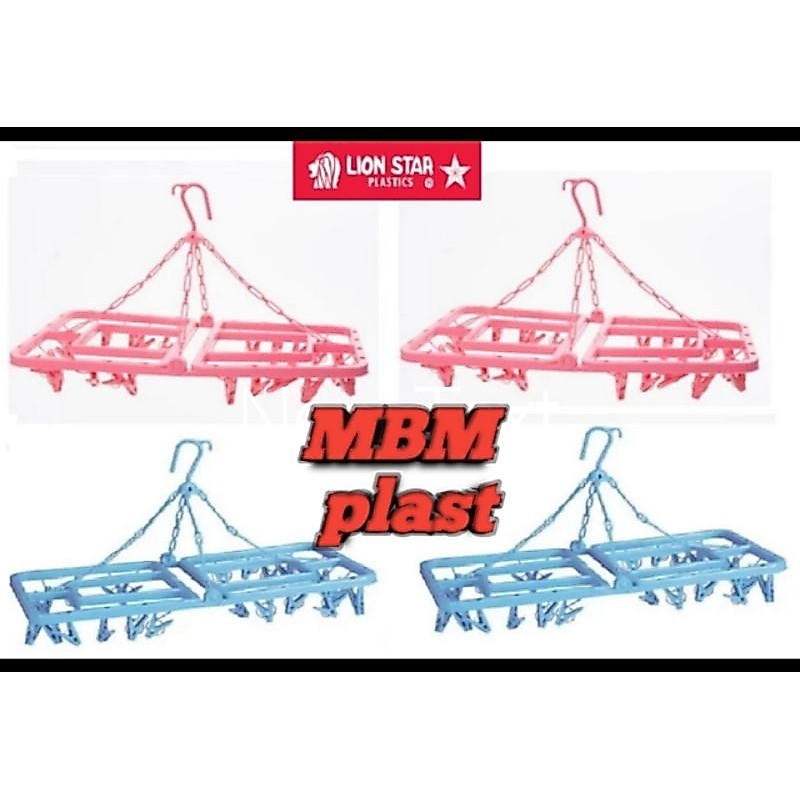 hanger square lionstar/jemuran CD jepit lionstar/jemuran segi gantung