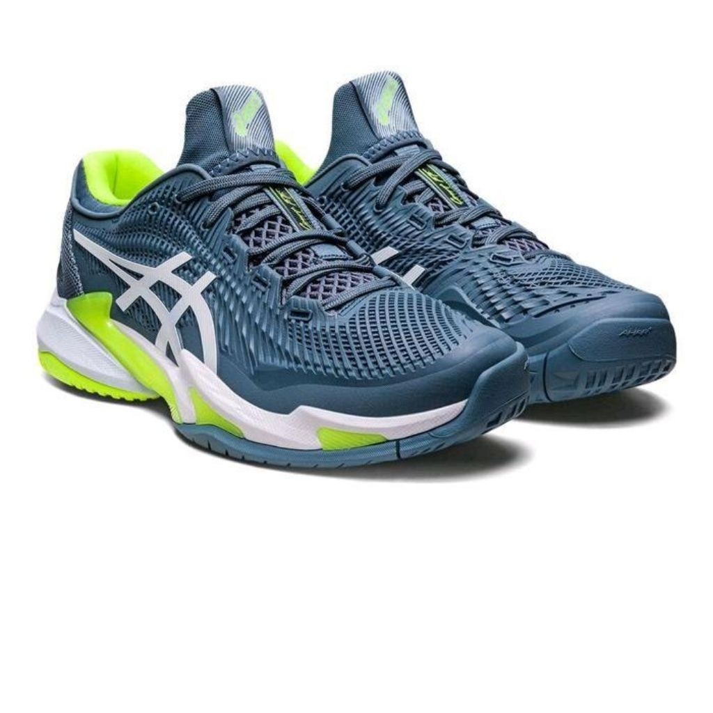 Sepatu Asics Court FF 3 Novak Djokovic Steel Blue | Sepatu Tenis / Padel / Volly Ball / Badminton | 