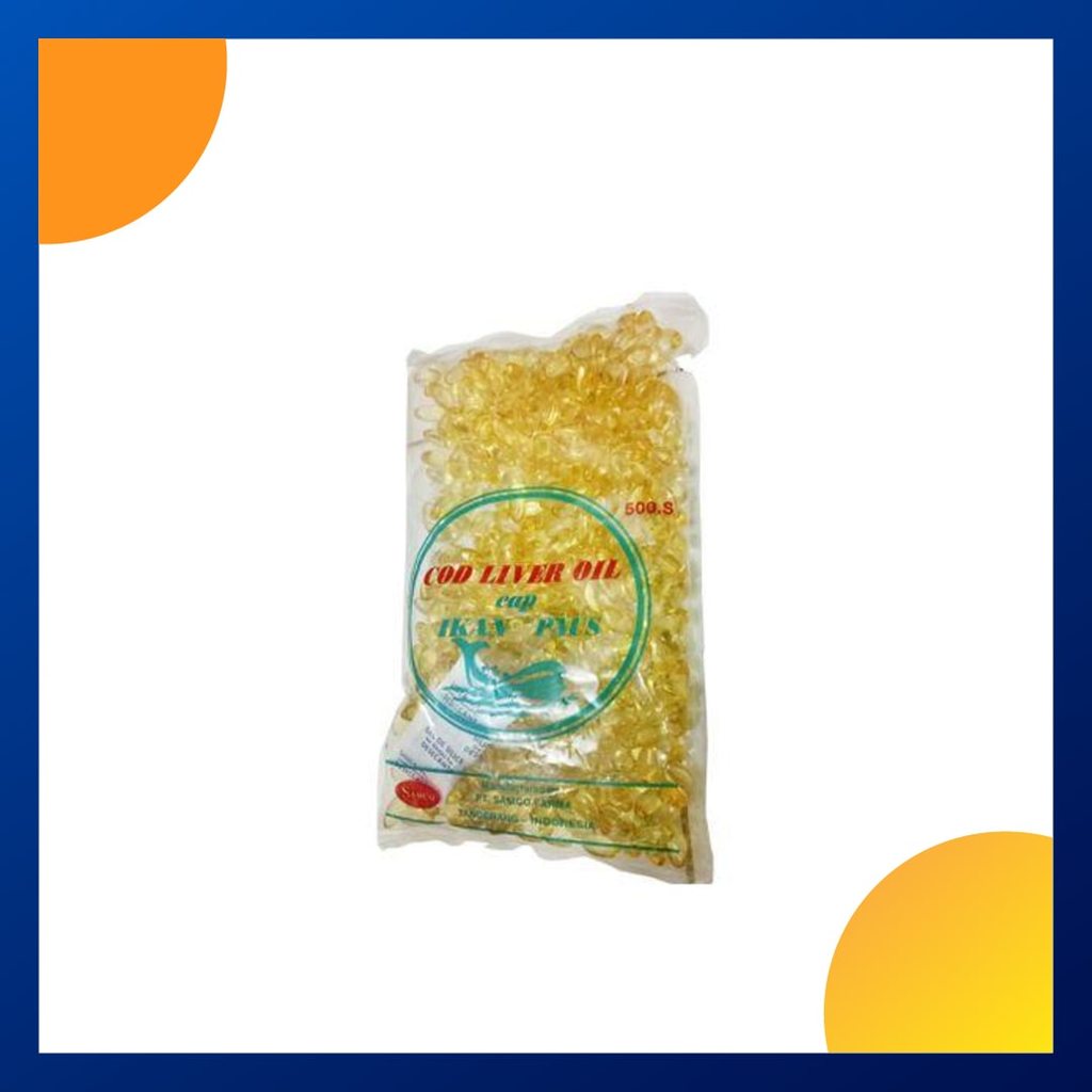 Cap Ikan Paus Cod Liver Oil Pack 500 Kapsul