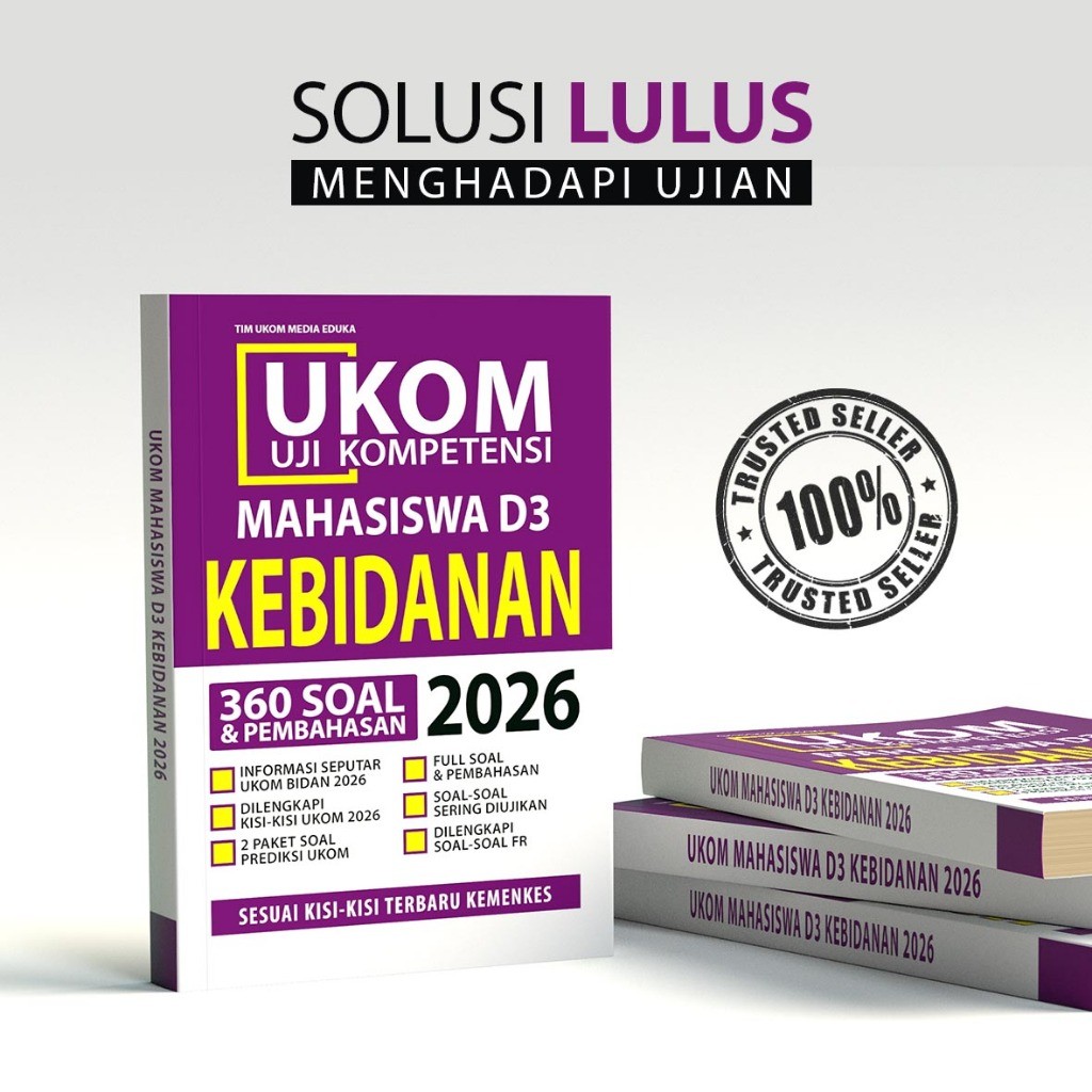 Ready  ready  Buku UKOM D3 Kebidanan 2026 - UKOM Bidan 2026