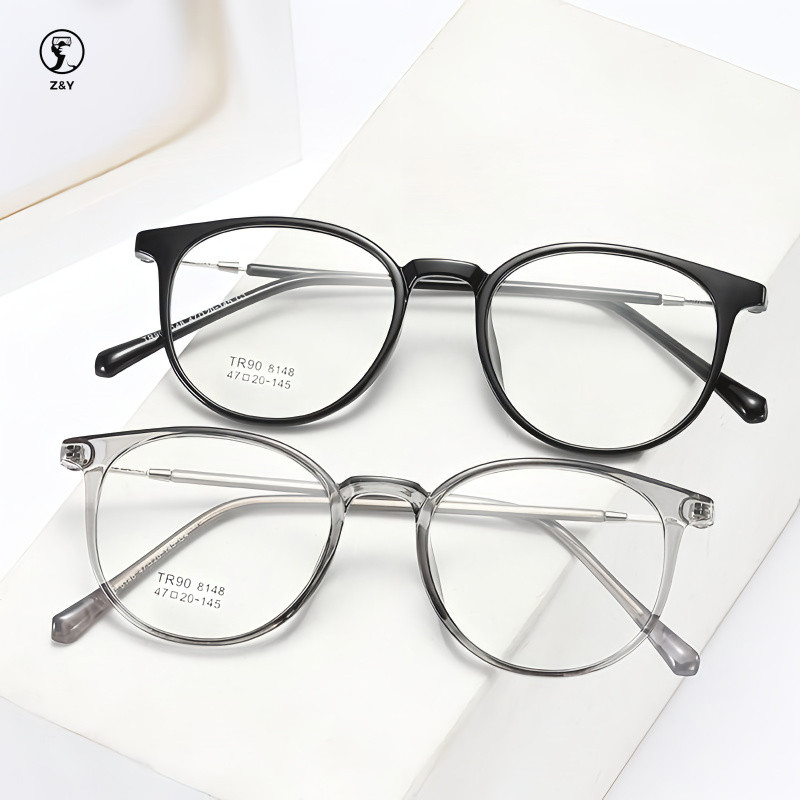 Z&Y Kacamata Fashion Pria Wanita TR90 8148 Frame Ringan Nyaman Stylish Bisa Minus Photocromic Anti B