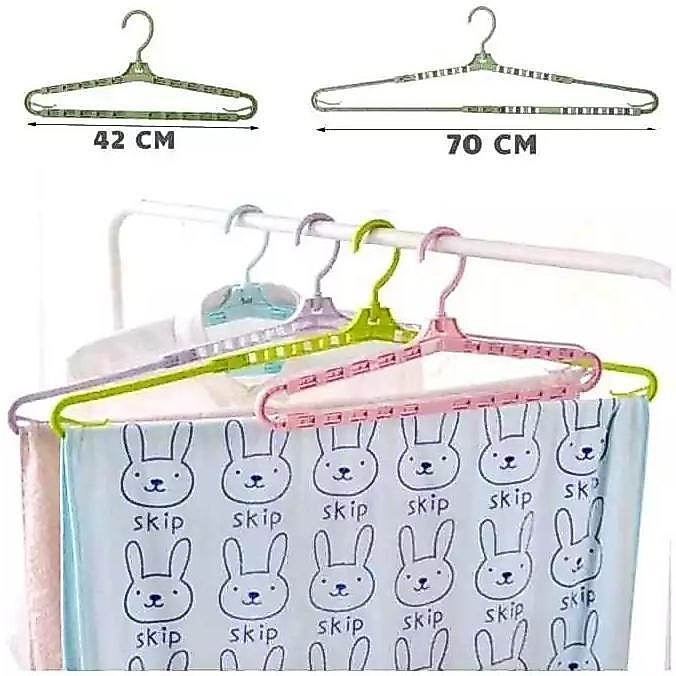 CYNJOT Gantungan Baju 1pcs Hanger Pakaian Gantungan Tarik Panjang Pendek Extended Extend Lebar Panja