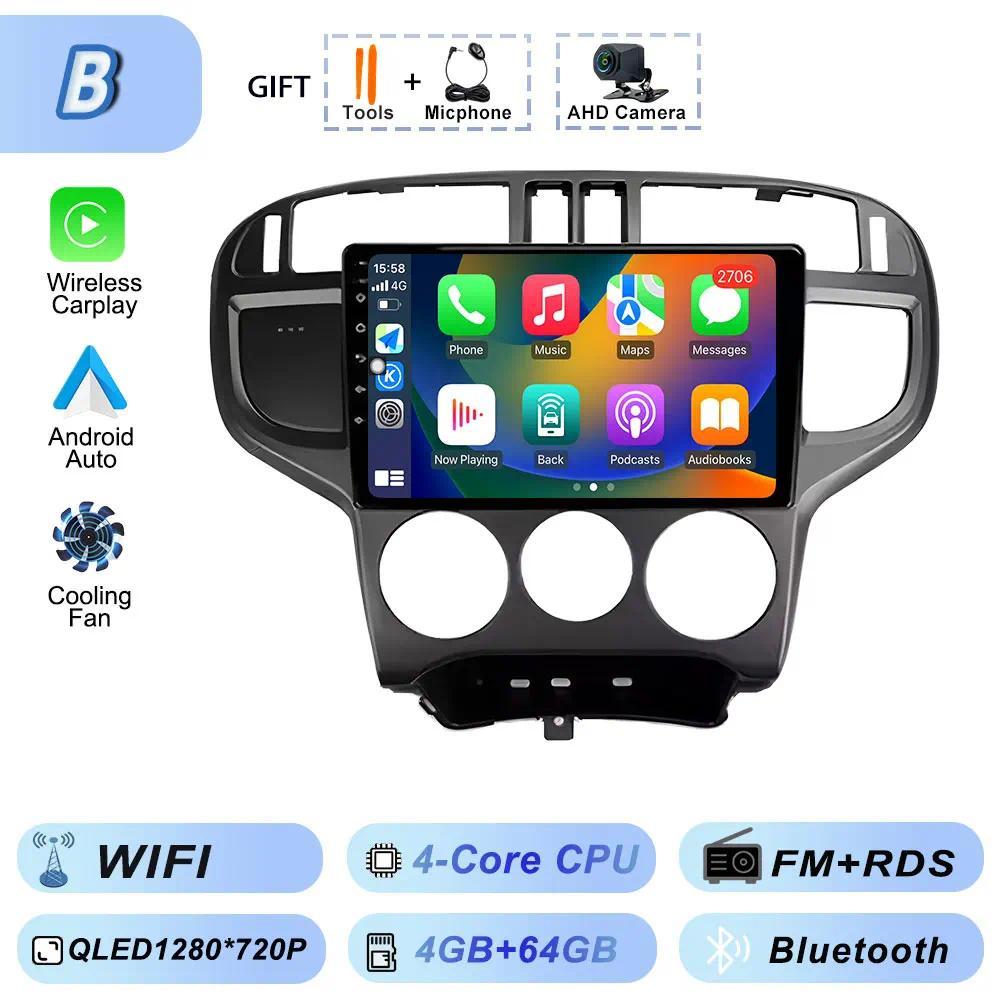For Hyundai Matrix 2001  2010 GPS Android 15 Navigation Stereo Bluetooth Video Player Car Rao Multim