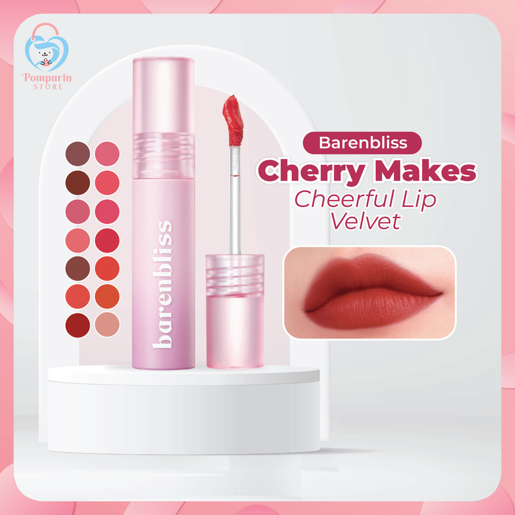 BNB Barenbliss Cherry Makes Cheerful Lip Velvet - Lip Velvet Lip Cream by Barenbliss