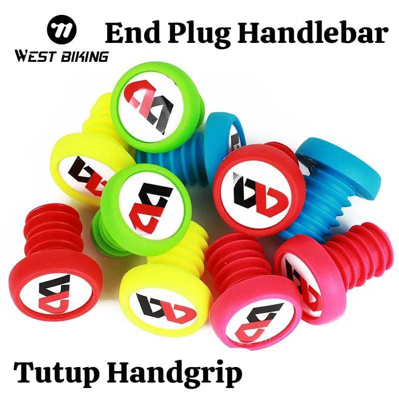 Foto West Biking Cover Tutup Handgrip End Plug Handlebar 22.2 Rise Bar End Cap Ujung Stang Sepeda Balance Bike Pushbike