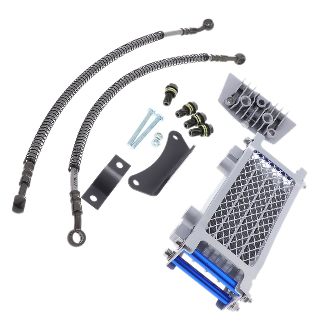 Radiator Oil Cooler Motor 6 Baris Universal Pendingin Oli Mesin 125CC 150CC 200CC 250CC Aluminium