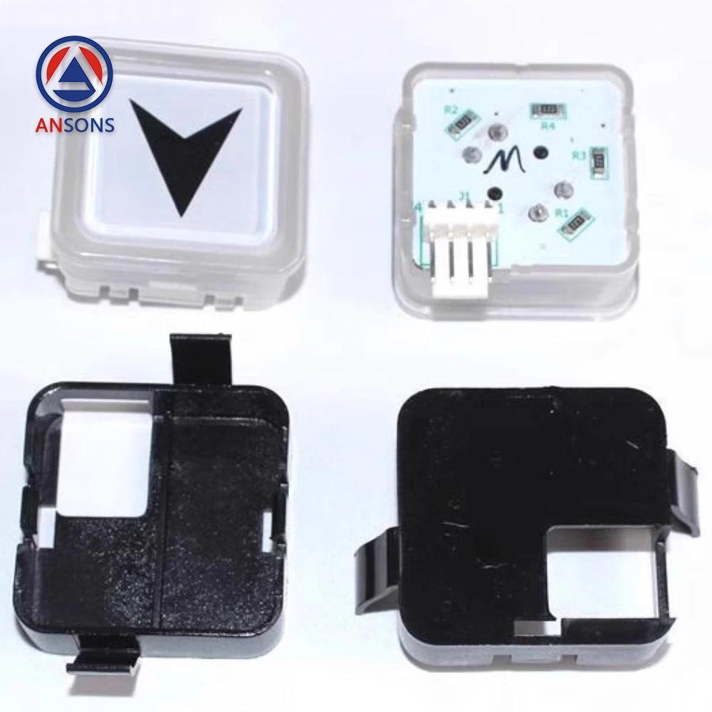BS34C XIZI OTIS Elevator Button Square Push Buttons 34mm For HBP11 Ansons Elevator Spare Parts