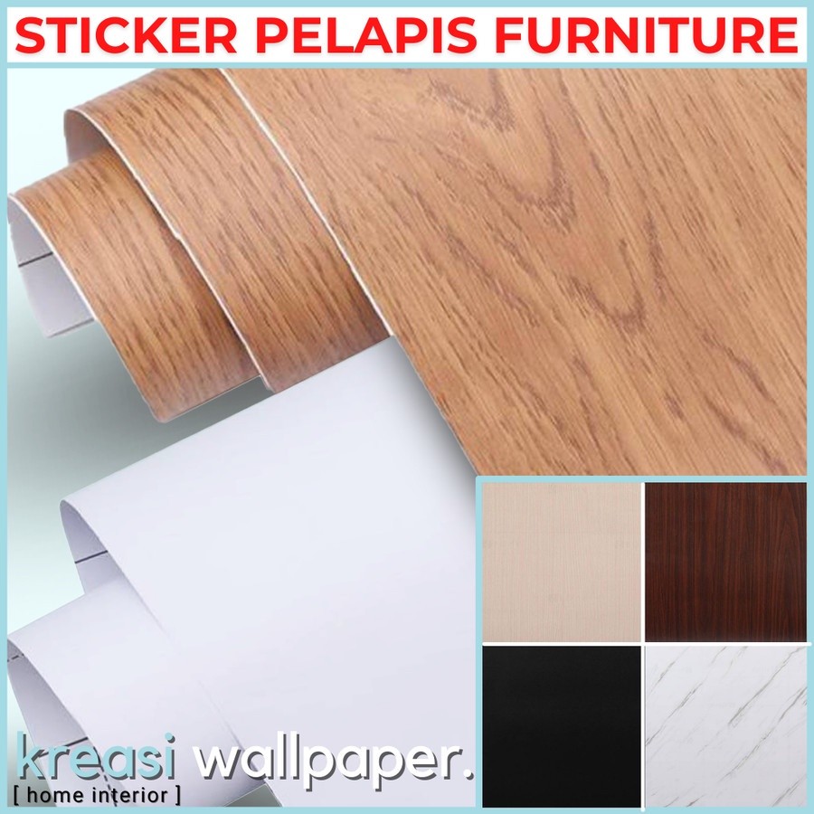Sticker Decosheet PVC Pelapis Meja Furniture HPL Kayu Muda  Triplek