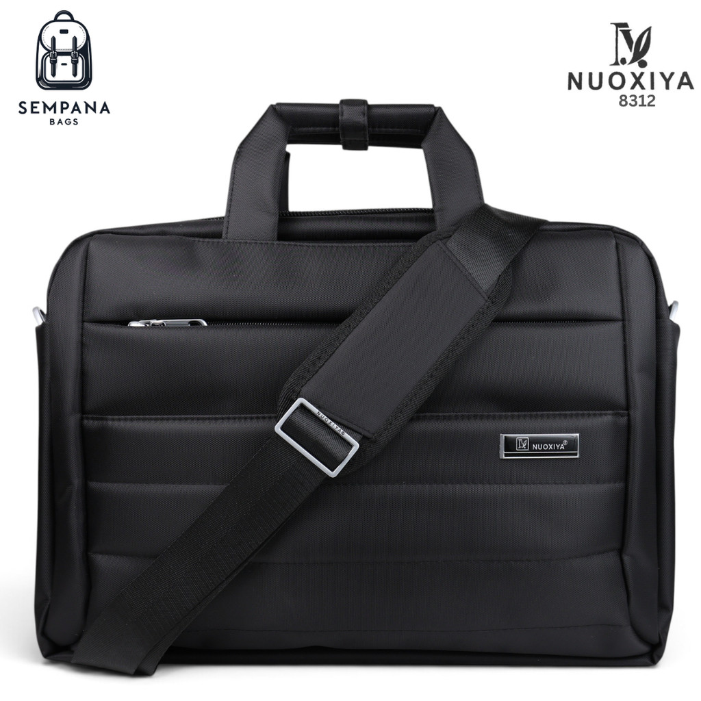 NUOXIYA NXY8312 - Tas Selempang / Messenger Bag / Tas Kantor / Tas Kerja / Tas Laptop - Hitam