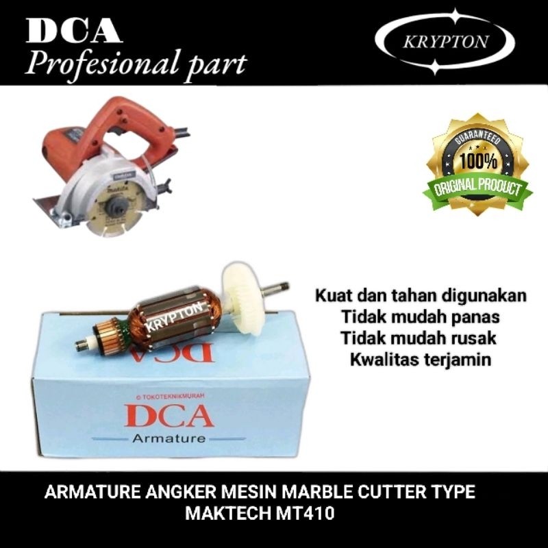 DCA armature mesin marble cutter type MT410 for maktech ( original part dca ) kayla tools
