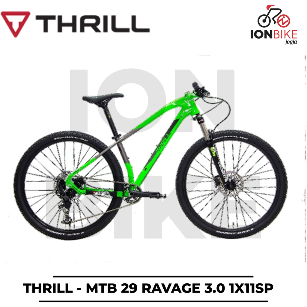 SALE STOCK EX DISPLAY - Sepeda MTB 27.5 THRILL RAVAGE 3.0 AI 1x11 Speed Frame Alloy Ringan Rem Hydro