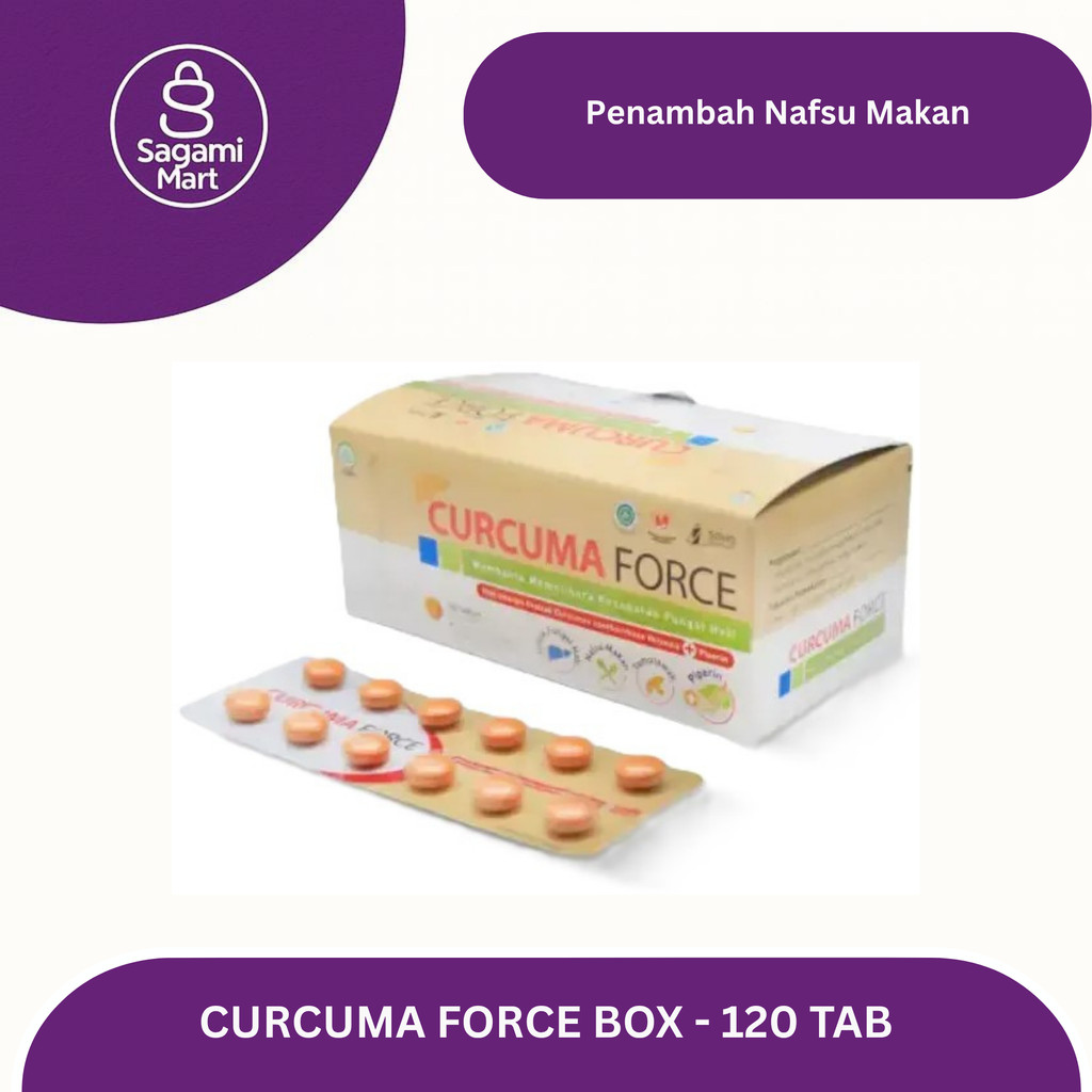 Curcuma Force Isi 120 Tablet ( SOHO) / Penambah Nafsu Makan / Menjaga Daya Tahan Tubuh / Suplemen Ek