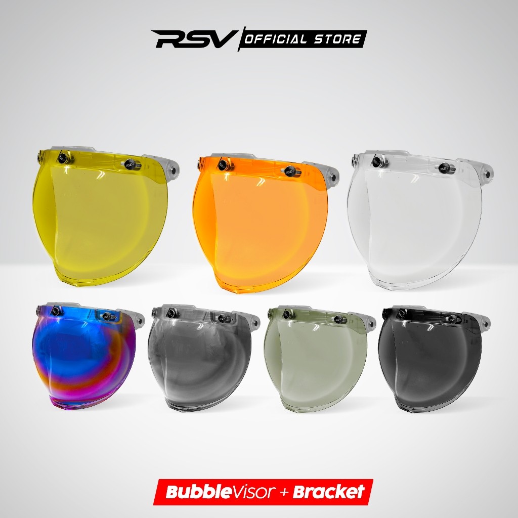 RSV Kaca Helm Visor Bubble Retro Odezzy & Classic - All Warna RSV Helmets PNP