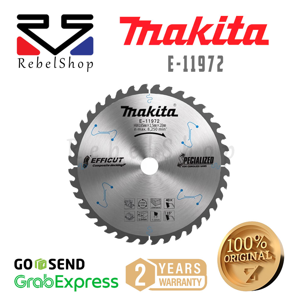 Makita Accesories T.C.T Saw Blade Efficut Composite Decking / Mata Gergaji Efficut untuk Composite D
