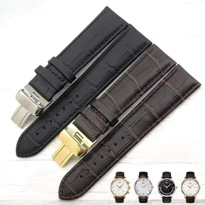1853 for Tissot Soya T063 Original Style Genuine Leather Watch Strap T063637 T063617 T063610A Origin