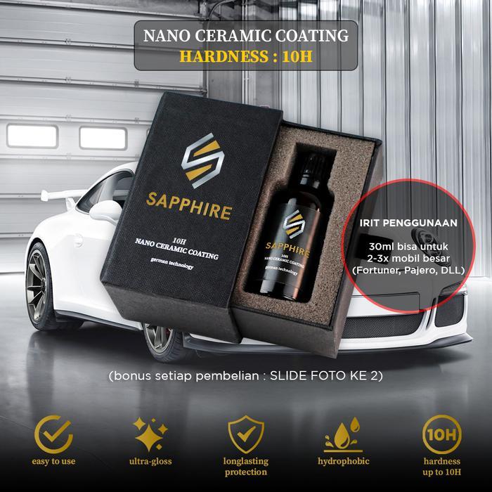 10H Nano Ceramic Coating by Sapphire | German Technology Paint Protection Mobil - 10H