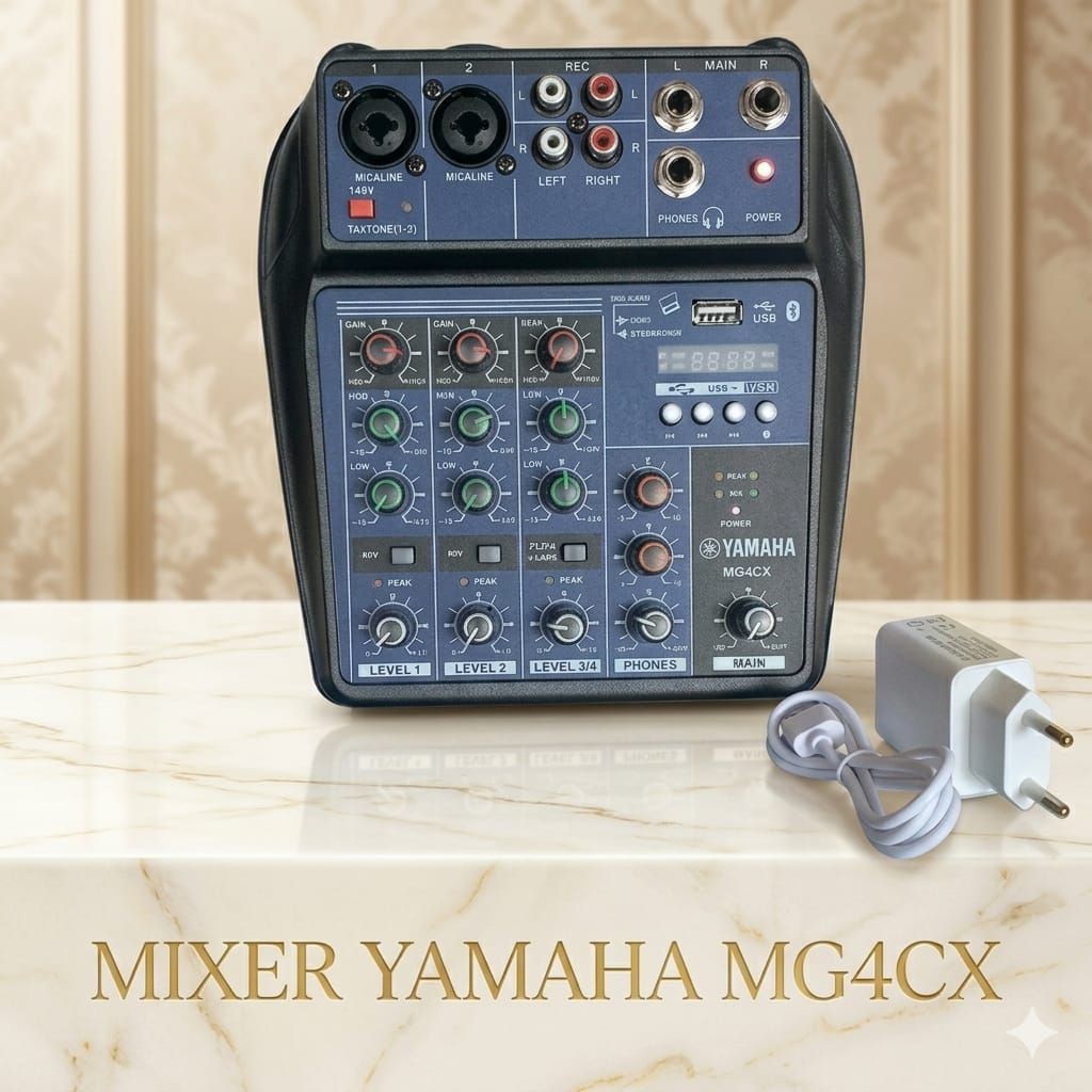 MUSICAL MINI MIXER YAMAHA MG4CX - 4 CHANNEL bisa d hubungkan ke Amplifier