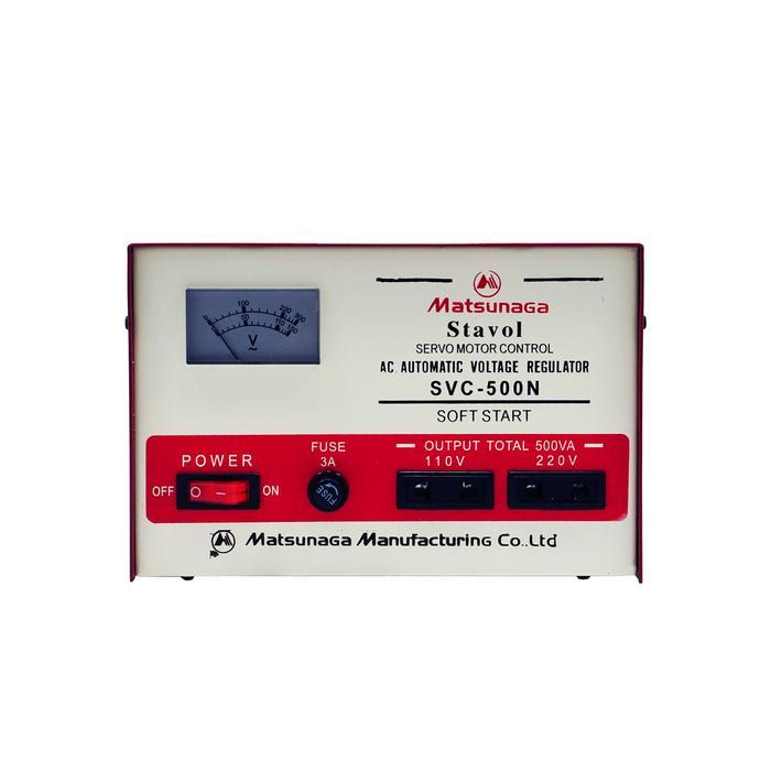 Stavolt SVC 500W Matsunaga / Stabilizer SVC 500VA MTS / 500 Watt - STAVOLT ANALOG
