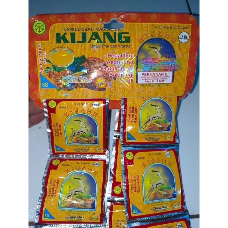 PROMO SUPER MANJURR Kijang Original Cap Jempol Jamu Kapsul Herbal