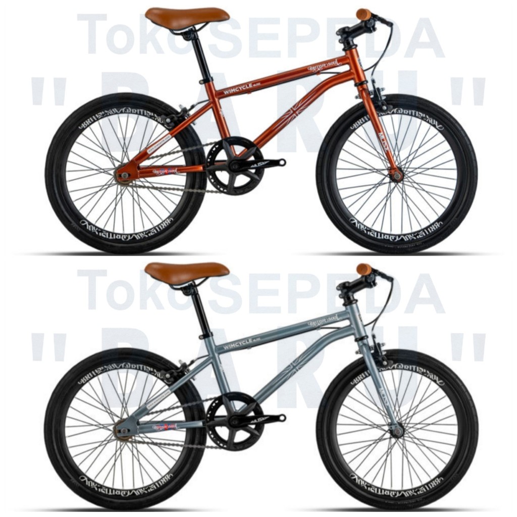 TB - Sepeda Fixie WIMCYCLE MUSE BRITISH SOUL Uk 20 Inch