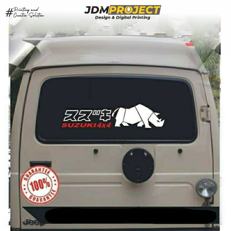JDM Project - STIKER MOBIL BADAK 4x 4 kaca Mobil JEEP KATANA FEROZA ESCUDO keren