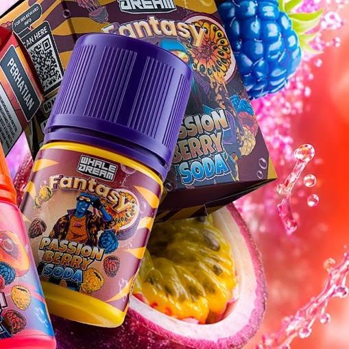 Whale Dream Fantasy Passionberry Soda 60mL by JVS Labz - Liquid WD Fantasy