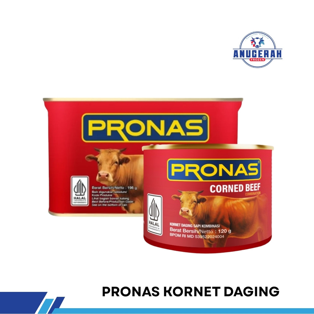 Pronas Kornet Daging Sapi Original - Daging Sapi Kaleng Giling Frozen