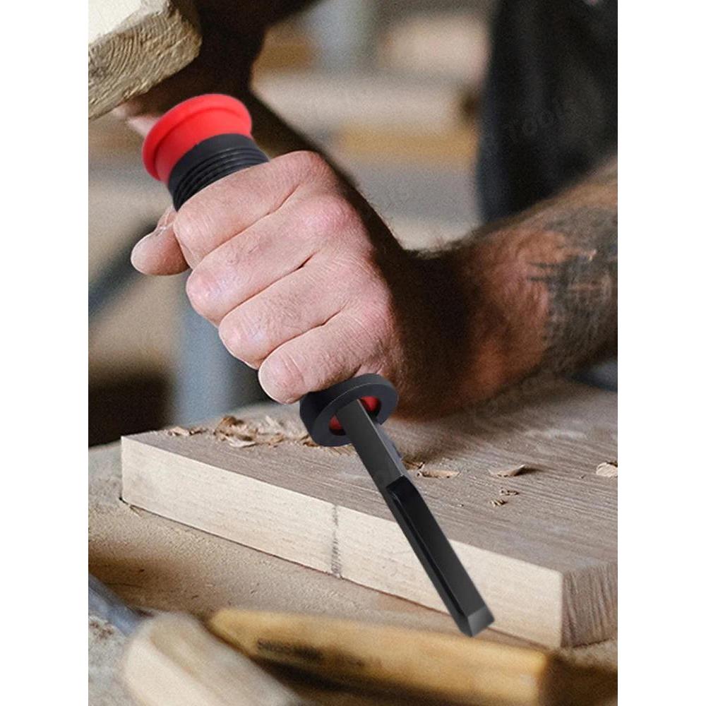 Wood Chisel Right Angle Grooving Chisel Woodworking Carving&TPR Handle Hinge Mortise Door Installati