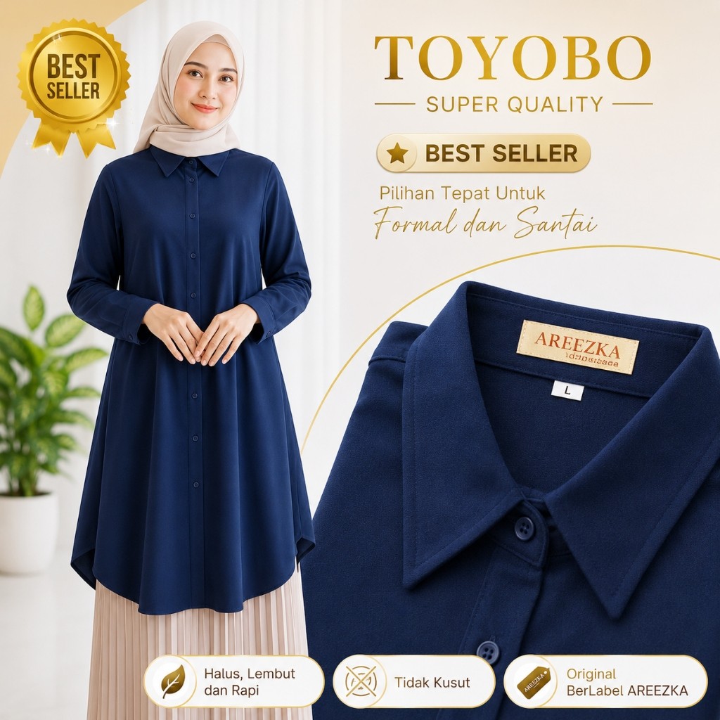 Tunik Toyobo Polos Basic