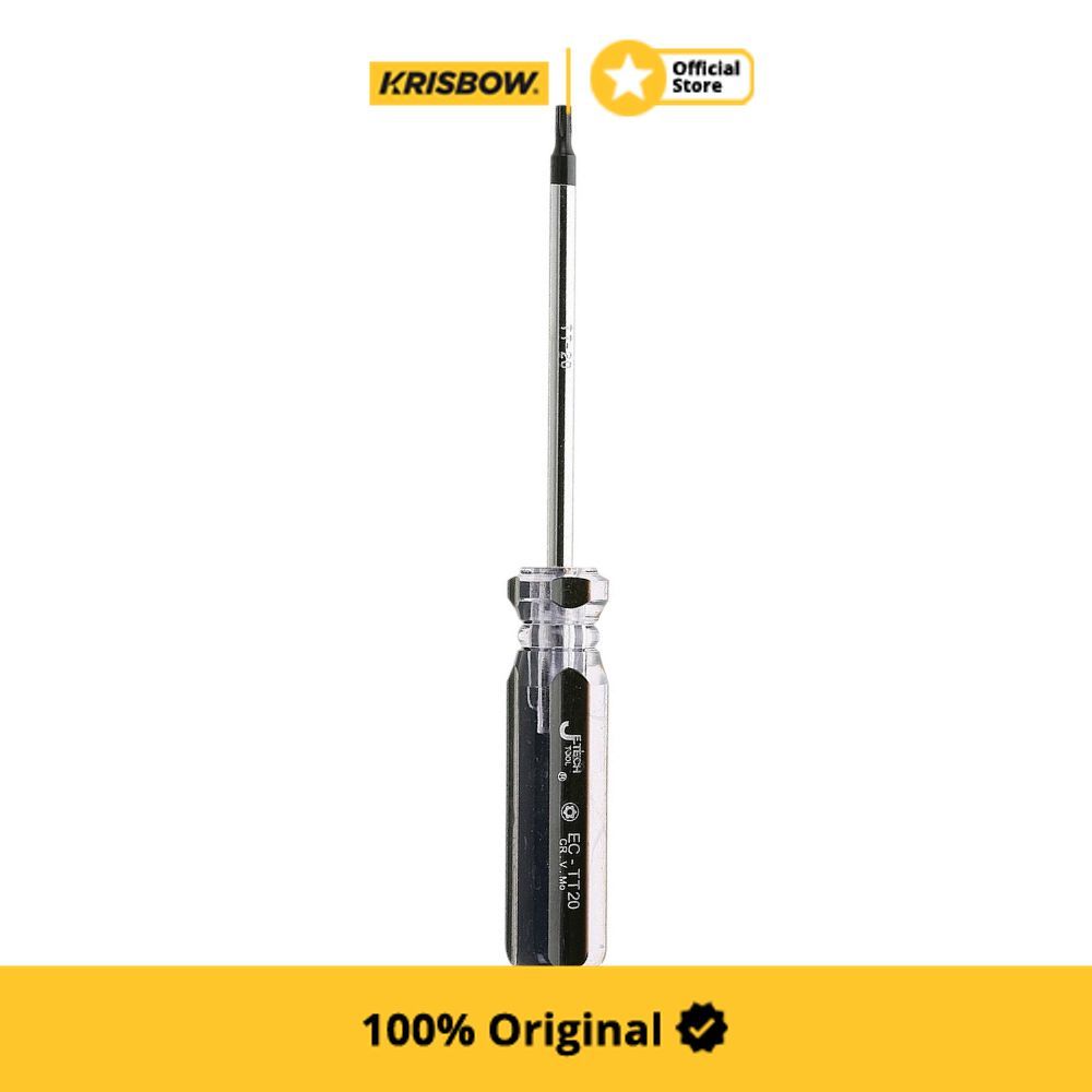 Krisbow Jetech Obeng Torx T20 20 mm Driver Repair Electronics Workshop Hand Tool