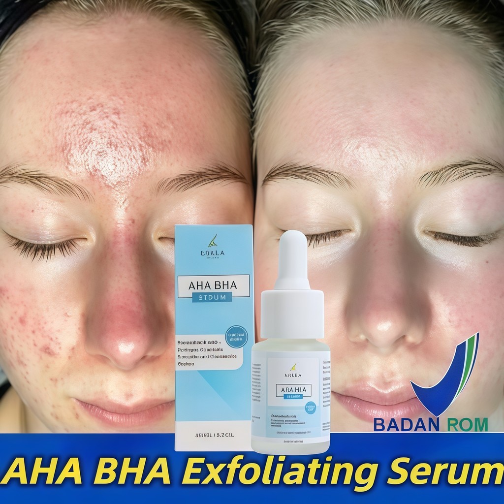 LEIKA AHA BHA Serum Resmi  Serum Eksfoliasi Wajah Pemutih Penghilang Flek Hitam membandel Anti kerut