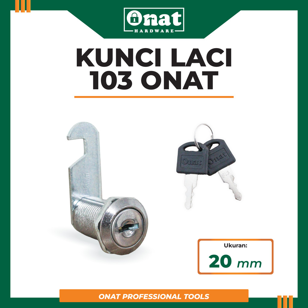 ONAT Cam Lock camlock Kunci Laci  103 - 20 mm Lemari ONAT