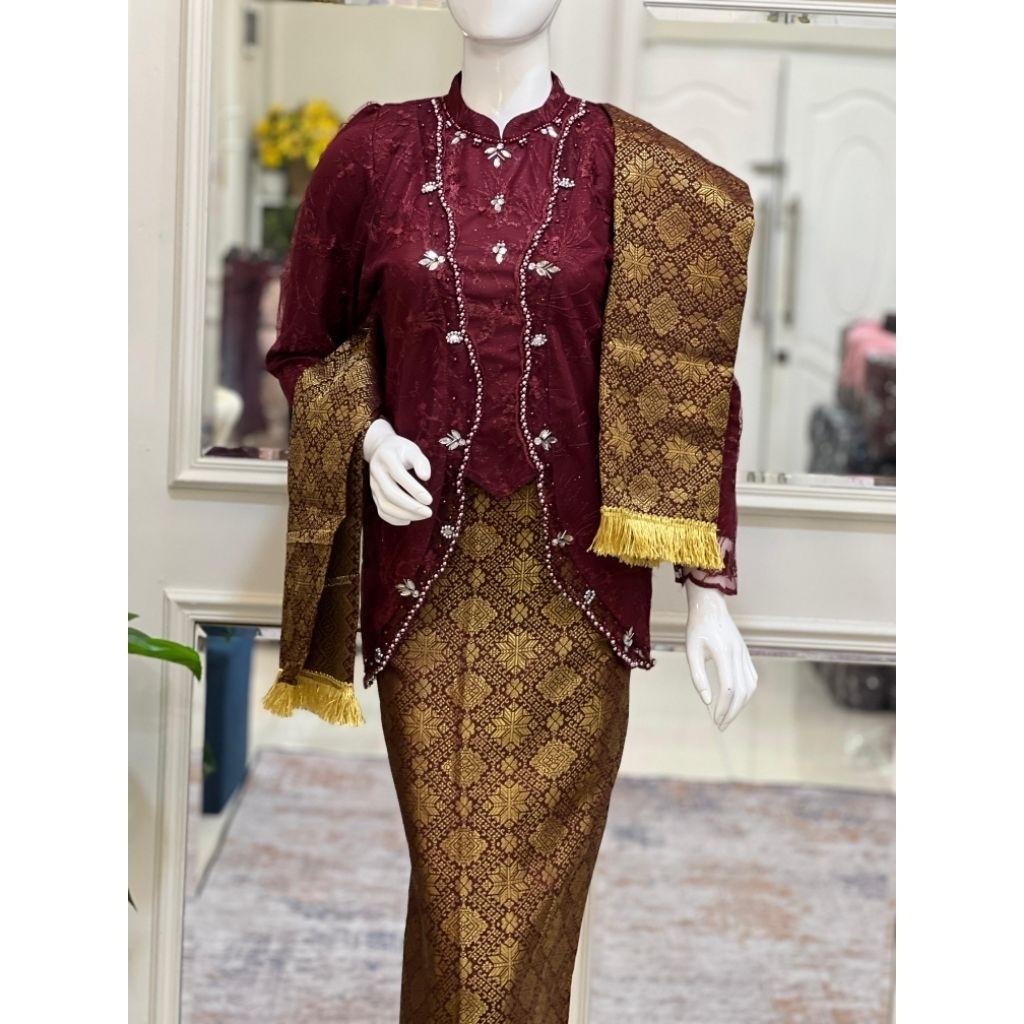 Arumi Kebaya Kutubaru Kebaya Wisuda Brukat Kebaya Slendang Kebaya Modern Pesta Lamaran Kekinian - Ar