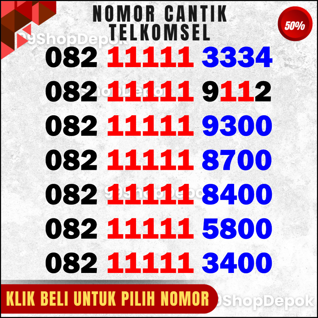 Nomor Cantik Telkomsel 11111 Nomor Cantik Simpati 11111 4g 5g - No Cantik Simpati PANCA 11111 #1