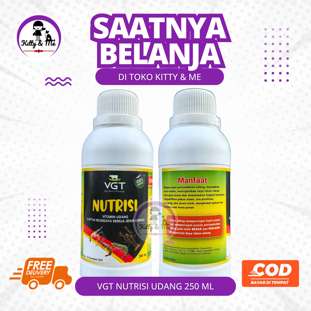 VGT NUTRISI UDANG 250 ML - Probiotik Udang Tambak
