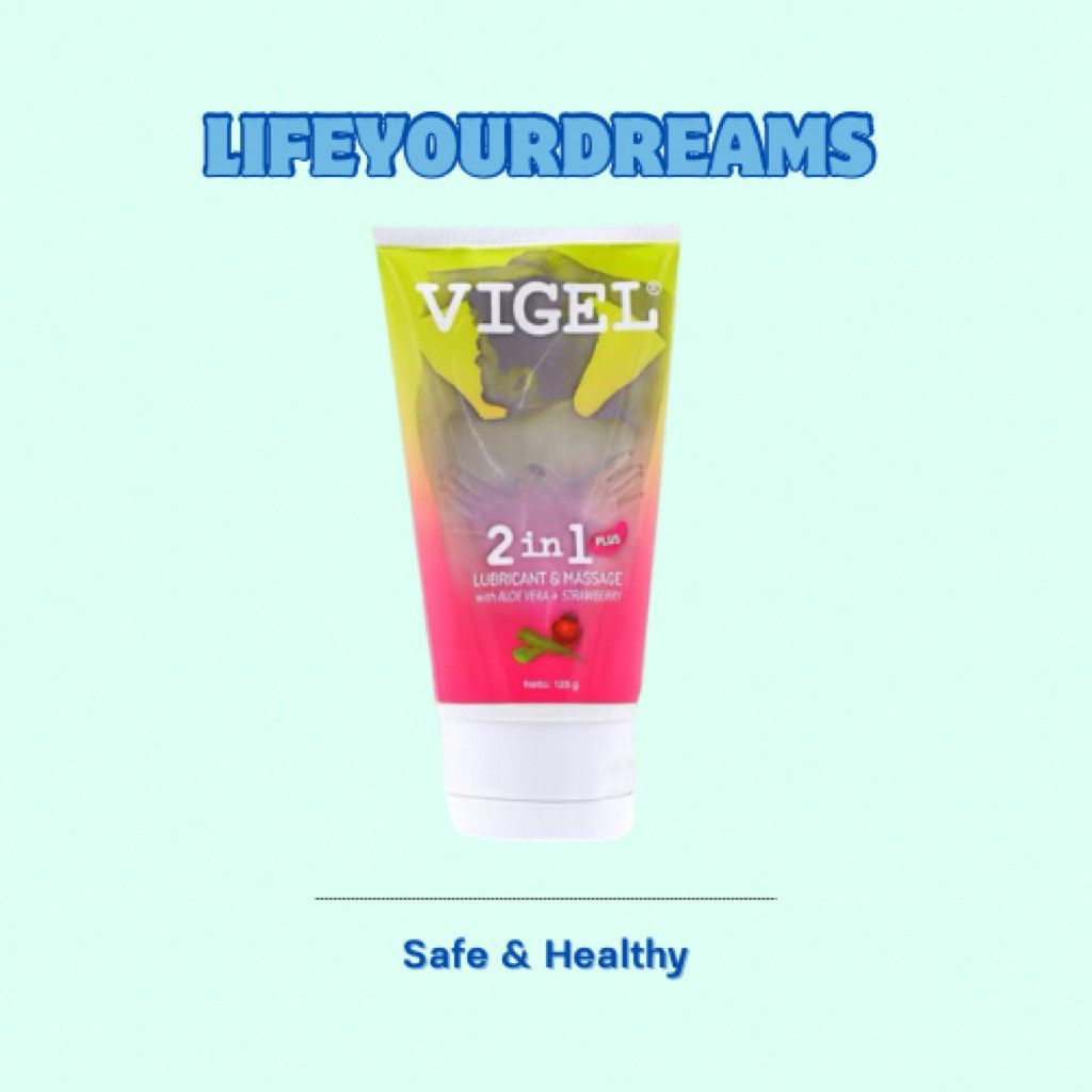 Vigel 2 In 1 Plus Lubricating Gel 125g (per Tube) / Pelumas Vigel