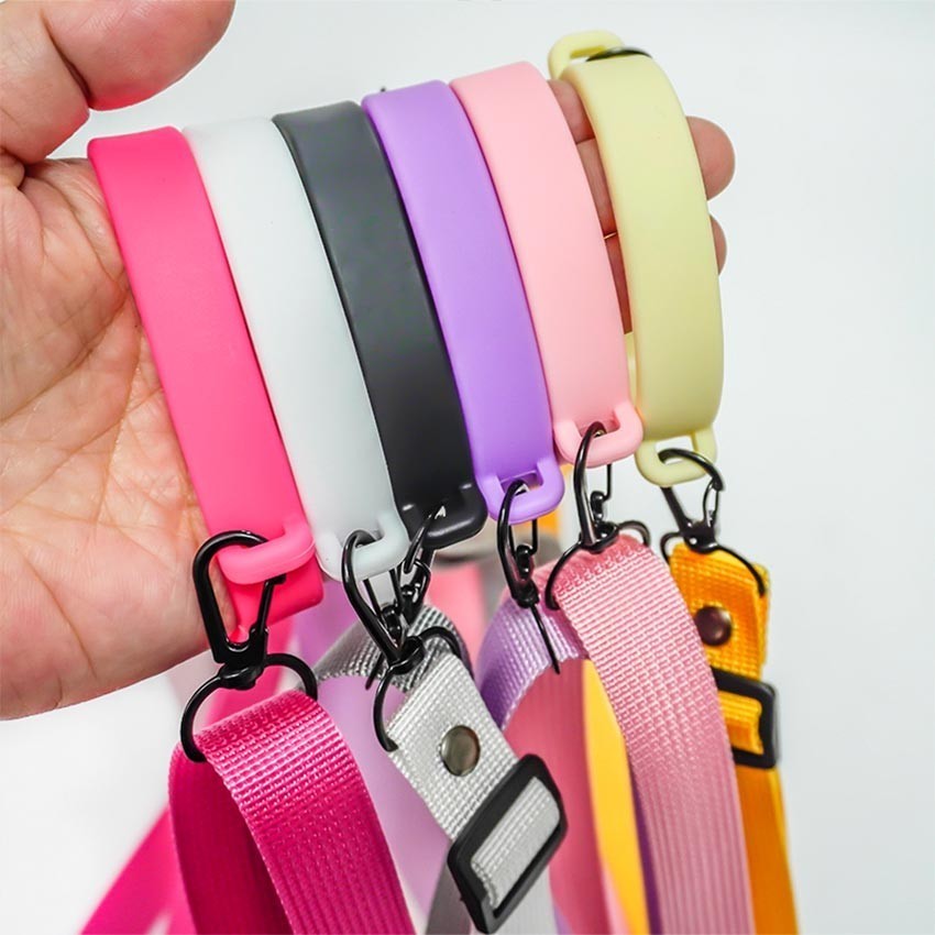 Tali Botol Minum Panjang Polos + Silicone Bottle Strap Karet Tutup Botol Minum Owala Stan-ly Bottle