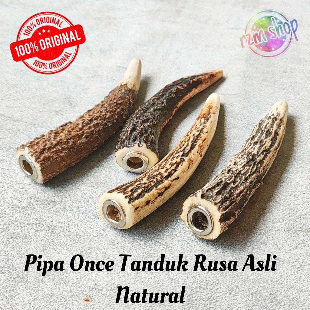 Pipa Once Cangklong Tanduk Rusa Natural Original Pulen Dan Gurih