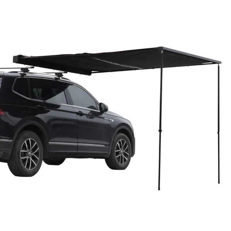 Wholesale 2*2 Car Side Awning Rain And Sun Protection Tent Foldable Car Side Awning Tent for SUV cus