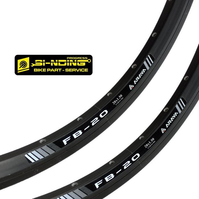 Velg Rims Sepeda Araya 20 X 1.50 32 Hole FB - 20 Double Wall Etrto 406 - Rims Araya 32 Terlaris