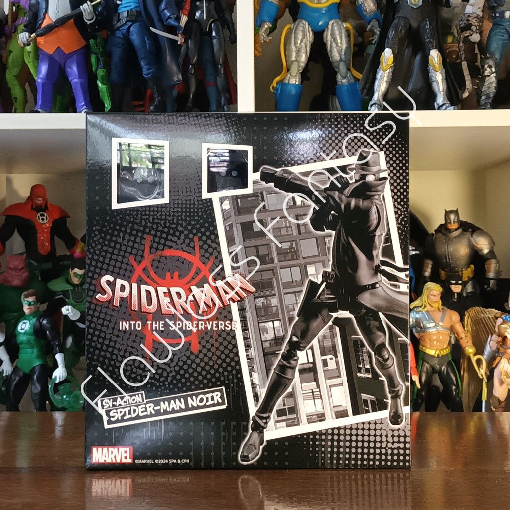 Spiderman Black Spider-Man Spider Man Noir Into The Spider-Verse Sentinel SV Action Figure