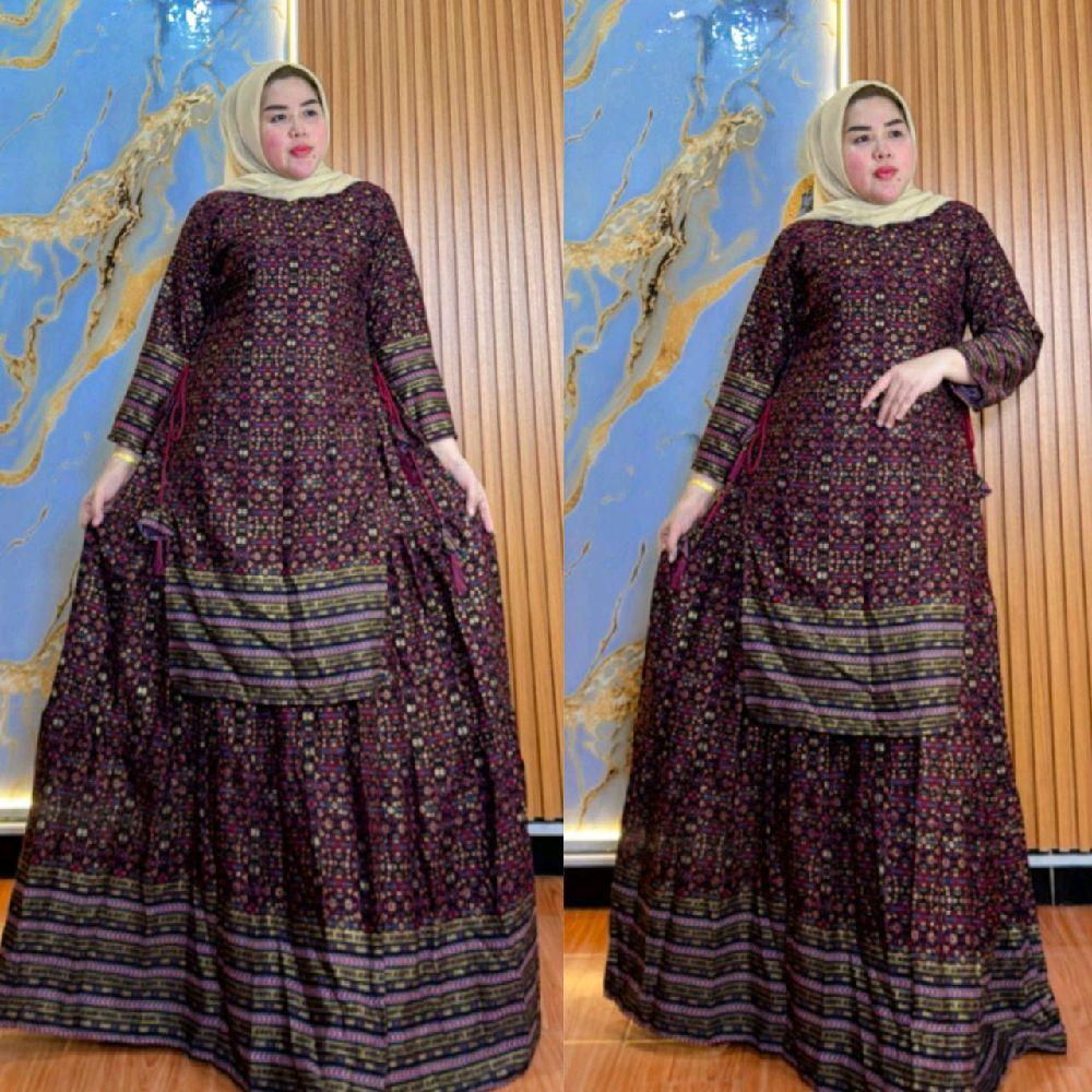 Baju Wanita Hindi Lidah Cagireda Rayon Premium Pakaian Tali Samping Bawah Mayung