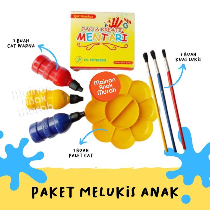 Paket Melukis Anak Pasta Mentari Kreatif / Paket Lengkap Alat Lukis
